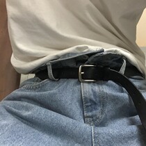 Coln homemade abstinence style chic style basic square head needle buckle real cowhide leather belt