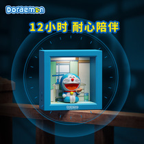 Locke Doraemon night light ornaments portable bedside soft eye protection adjustable cartoon photo frame night light