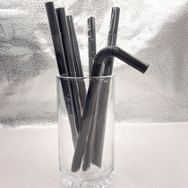 Disposable elbow straw bubble tea thick straw transparent extension large straw pregnant women drink porridge straw independent