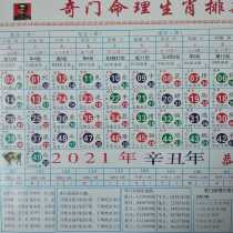 2021 Toto Zodiac card Hong Kong Taiwan Macau universal wave color five elements reference table