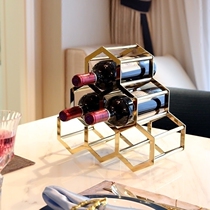 European-style home living room wine cabinet decorations ornaments Villa creative home dining table wine rack decoration