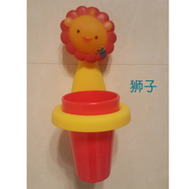 Paste set hanging wall cute suction Wall toothbrush holder brush Cup wall-mounted non-perforated childrens toilet paste