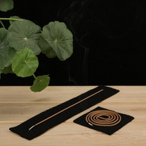 High density black high temperature resistant fireproof cotton tinfoil flame retardant cotton scents heat insulation cotton fragrant box incense stove cushion 5cm incense