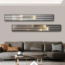 Abstract two-joint living room decorative painting minimalist high-level thin and narrow creative sofa background wall hanging painting bedroom mural