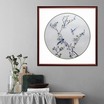 Ingenuity Su embroideryMagnolia two birds Home decoration hanging painting embroidery silk