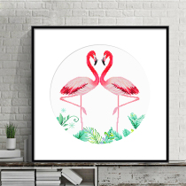 Cross stitch 2021 New thread embroidery own embroidery Flamingo hand simple modern living room bedroom small piece simple embroidery