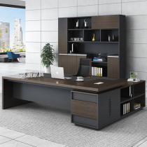 Boss desk office table and chair combination simple modern black manager boss desk desk big desk office furniture