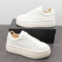 Thick-soled board shoes mens autumn trend all-match small white shoes European station heightened platform shoes mens sports and leisure shoes
