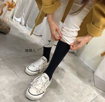 Goddess with the same calf socks tide women velvet socks spring and summer mid-tube socks