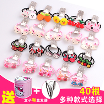 Childrens hair accessories set Baby hair ring rubber band Korean cute princess headdress Girl head rope does not hurt hair hair hair