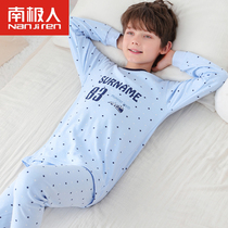 boys' long johns suit cotton sweater children's underwear pajamas bottoming cotton spring autumn winter boys middle aged children