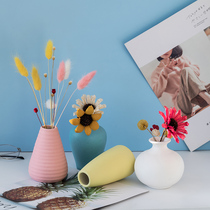 Creative simple mini dried flower small Vase ornaments home Nordic ins living room flower arrangement TV cabinet desktop decoration