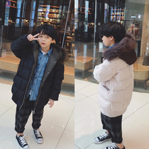 Clearance does not return boys down jacket 2018 winter clothes new childrens clothing children Winter Korean version of the hooded thick
