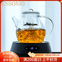 ESSONIO electric pottery stove teapot set household tea glass high temperature resistant kettle steaming tea cooker tea set