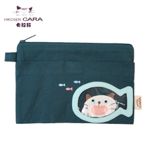 HIKOSEN carabas cosmetic bag Japanese cute fragmentary headphones travel home office storage pouch