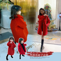Fall in love with the girl girl child Coat Thickening the baby foreign air winter dress Childrens wool jacket Cotton Jacket Pro