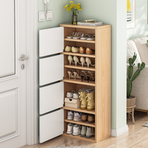 Shoe rack simple doorway household economical storage indoor good-looking multi-layer dustproof narrow high vertical small shoe cabinet