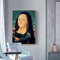 Again Snow Fat Edition Mona Lisa Decorative Painting Small Crowdman Cute Funny Living Room Bedroom Painting Brief about the Wall Painter