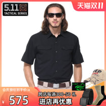 US 5 11 Shirt Men's Summer Speed Dry Clothes 511 Tactical Short Sleeve Elastic Army Fascinating Outdoor Loose Shirt 71340