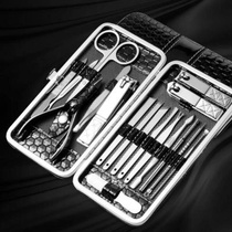 Gift Set of Korean version Student with filing knife Cut Nail Knife Plus Earthen Spoon Combined Personal Personality Kit With Brow Clip