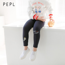 PEPL Children Baby childrens clothing girl 2021 autumn new trousers little girl cotton printing leggings Autumn Tide