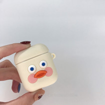 ins with cute little yellow duck Airpods pro Apple airpods1 2 generation silicone earphones protective case Soft