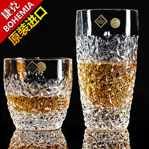 Czech imported BOHEMIA creative crystal glass whisky glass glass glass tea cup foreign wine glass