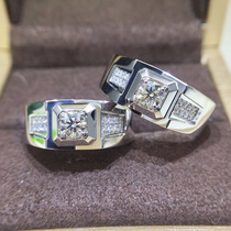 Imedrill 18K gold 30 with diamond ring mens diamond ring