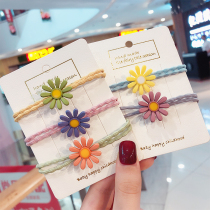 Senmi Rabbit childrens hair rope Sun Flower little girl head rope Girl Princess hair ring does not hurt hair Durable high elastic band
