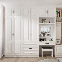 Eurostyle wardrobe brief modern overall white closet bedroom combined assembly plate cabinet with dressing table