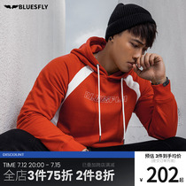 BLUESFLY COAT MENS HAT SPRING AUTUMN SEASON OPEN JERSEY MOVEMENT COLLAGE Necropolis Titan Warm Upright Collar Loose training clothes