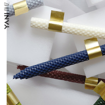 Nordic Candlestick Romantic handmade honeycomb smoke-free Western wedding party scene arrangement Long pole candle Metal candlestick