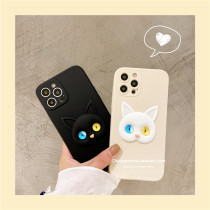 Stereo different pupil cat suitable for oppor17 mobile phone case r15 Korean reno creative r11 r11s Zhao Rusi same renoz silicone all-inclusive lens ace2 anti-drop