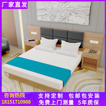 Hotel furniture Hotel bed standard room Full set of custom bed and breakfast furniture Full set of guest rooms Bed frame Bed by bed box Big bed room