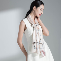 Shanghai Story Flagship Store 100% Mulberry Silk Real Silk Thin Scarf Womans Spring and Autumn Winter New Fashion Mom Silk Scarves
