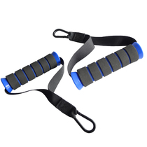 Fitness equipment accessories handle gantry clip chest handle pull rope elastic rope resistance with grip hand handle bracelet