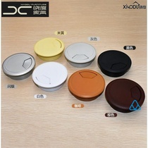 New round wire box furniture cabinet walking hole cover computer desk cover desk perforated cover