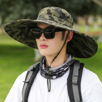 Hat Men Summer Sun Hat Outdoor Large Hat Fishing Cap Men Summer Fisherman Hat Sunscreen Breathable Sun Hat