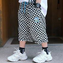 Mens clothing summer pants summer thin shorts childrens Capri pants wear Middle pants 2021 New Tide big boy