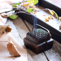 Copper Xuande furnace pure copper heating small hand stove antique hand heater incense carbon portable aromatherapy stove household sinking sandalwood stove