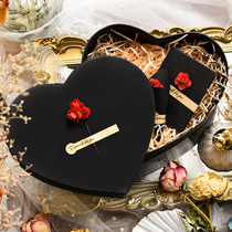 Gift box Heart-shaped large gift box for girls birthday gift box Empty box Small Tanabata Valentines Day Lipstick gift box