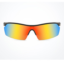 Fashion explosion avant-garde personality driving polarized sunglasses outdoor showing colorful mens sports cycling sunglasses