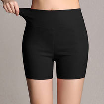 Summer high waist three-point pants Womens outer wear leggings Thin hot pants anti-light large size stretch safety pants