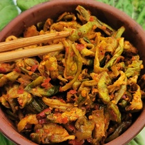 Chongqing Trinatal appetizers Meals Farmhouse Farmhouse Homemade Marinated Green Vegetables Spicy pickled cabbage Dried Rhombus Cilantro 500g