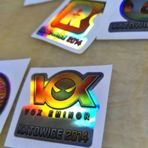 Germany to buy holographic csgo peripheral stickers physical printing entity waterproof mobile phone computer notebook car sticker Titan