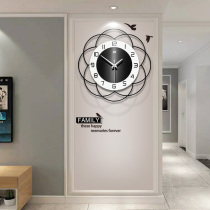 Clock and clock living room home Nordic watch modern creative simple fashion silent atmosphere electronic clock Wall watch