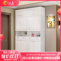 2021 new entry shoe cabinet corridor home entrance living room cabinet against the wall high vertical large capacity 2 meters high cabinet