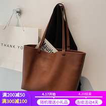 France SANDRO IFASHION big bag girls 2022 new 100 hitch soft leather single shoulder large capacity Totbag