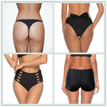 Foreign trade swimsuit womens single swimming trunks boxer shorts anti-light leggings thong high waist briefs bikini