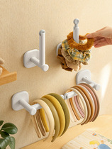 Hair ring hair accessories storage rack childrens hair accessories storage rack free punch dormitory jewelry rack hair clip head hoop rack